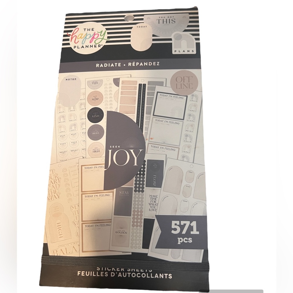 The Happy Planner Sticker Pack for Calendars, Journals and Projects.